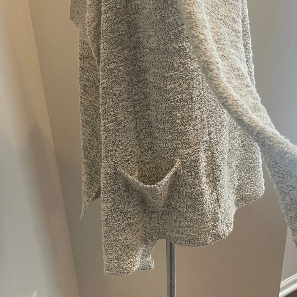 Style & Co. Gray Ruffle-Front Open Cardigan - Picture 3 of 4